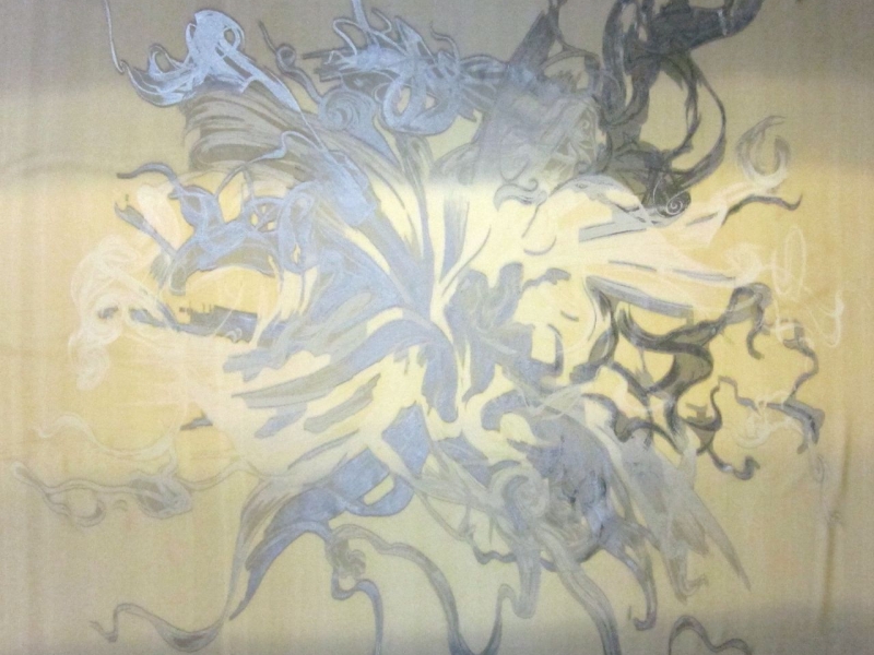 Ombré Silk Metallic Fil Coupé Panel0