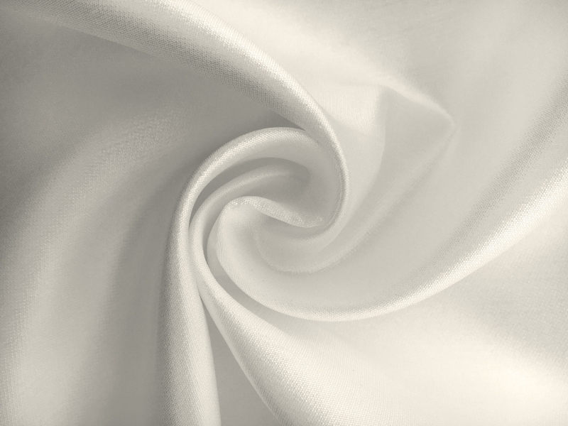 Silk and Polyester Zibeline in White0