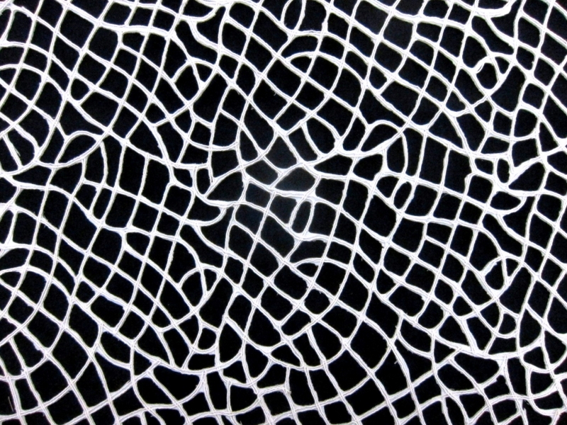 Corded Cut Satin in Ivory0