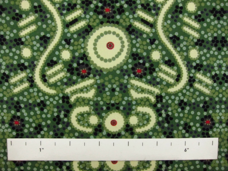 Australian Cotton Print With Aboriginal Motif1