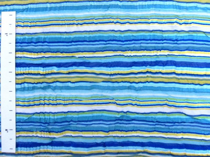 Printed Satin Stripe Chiffon1