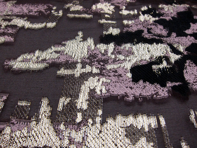 Silk Blend Metallic Fil Coupé Organza1