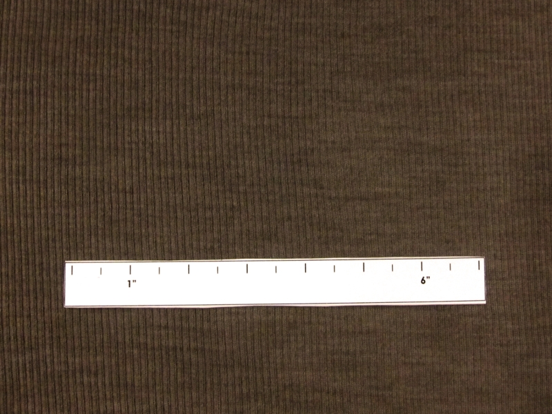 Virgin Wool Rib Knit in Mushroom1