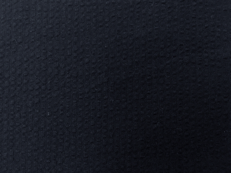 Cotton Seersucker in Navy0