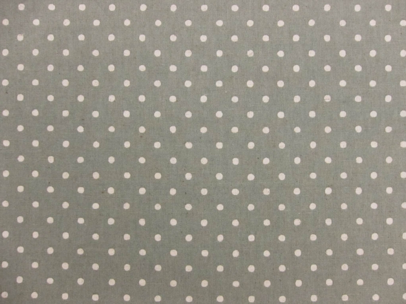 Japanese Cotton Linen Polka Dot Print0