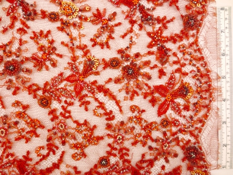 Beaded Chantilly Lace0