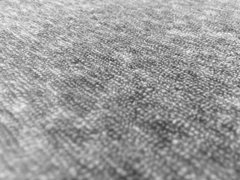 Japanese Cotton Blend Terry Knit in Heather Grey3