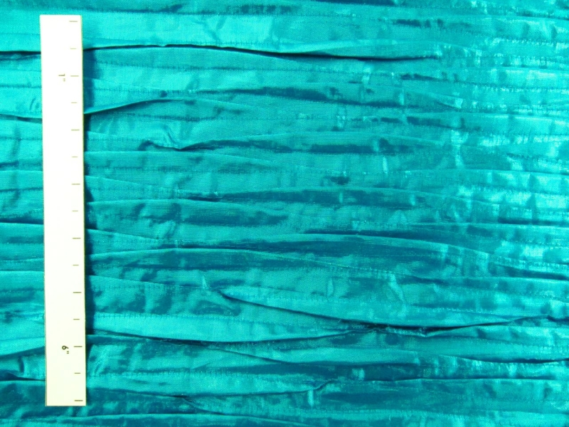 Metallic Tucked Silk Shantung1