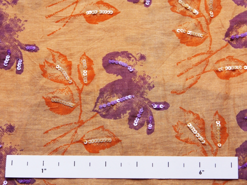 Sequined Cotton Voile1