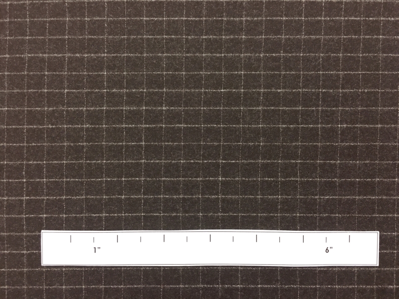 Italian Wool And Lycra Window Pane Flannel1