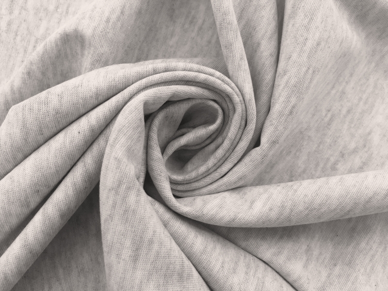 Japanese Cotton Lyocell Ultima Jersey in Light Heather Grey1