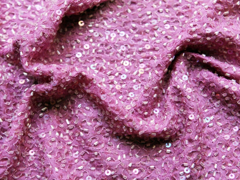 Sequins on Silk Chiffon3