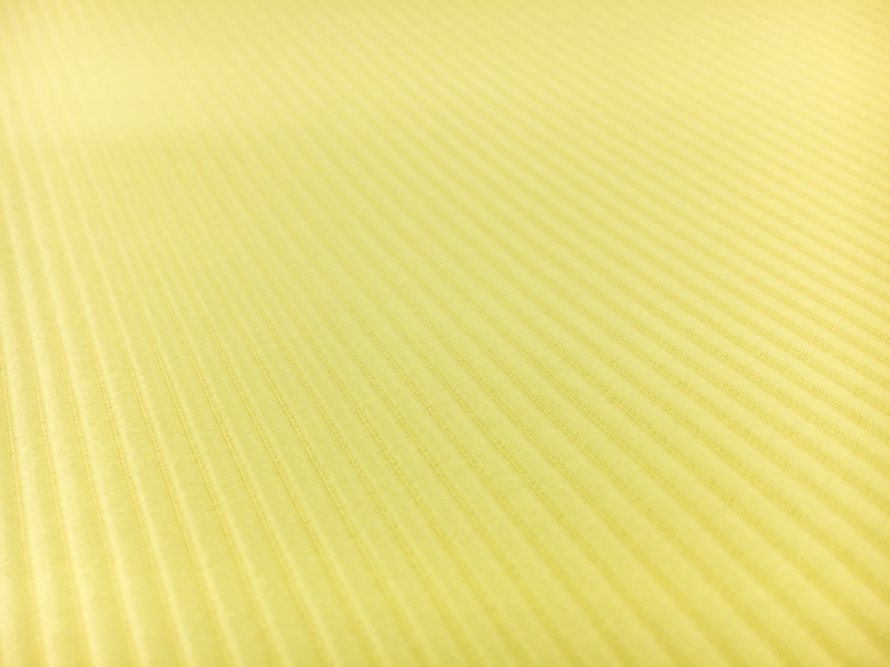 Italian Cotton and Acetate Ottoman in Citronella2