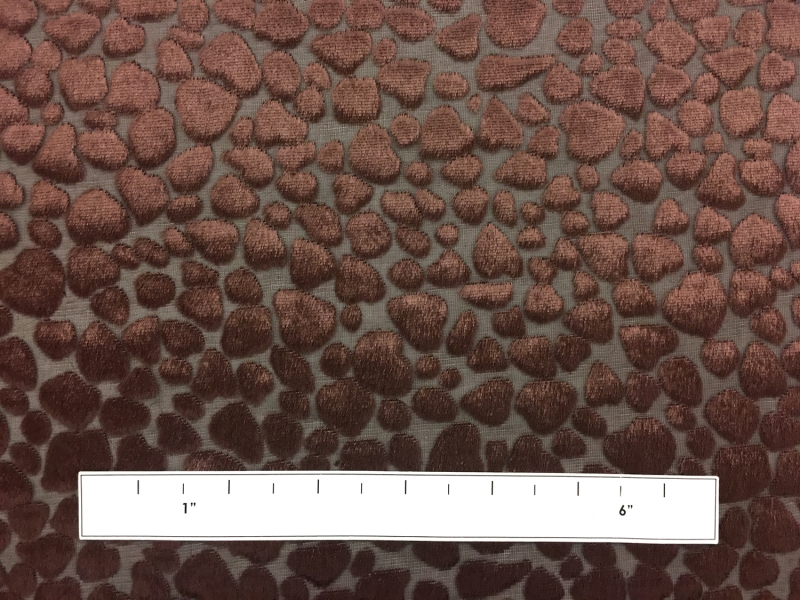 Poly Rayon Burnout Velvet With Dots1