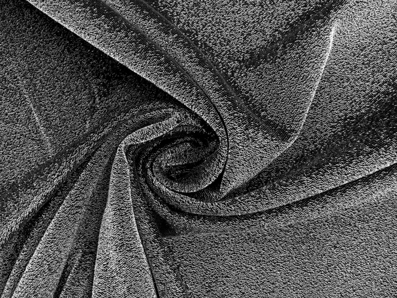 Stretch Silk Chiffon Lamé0