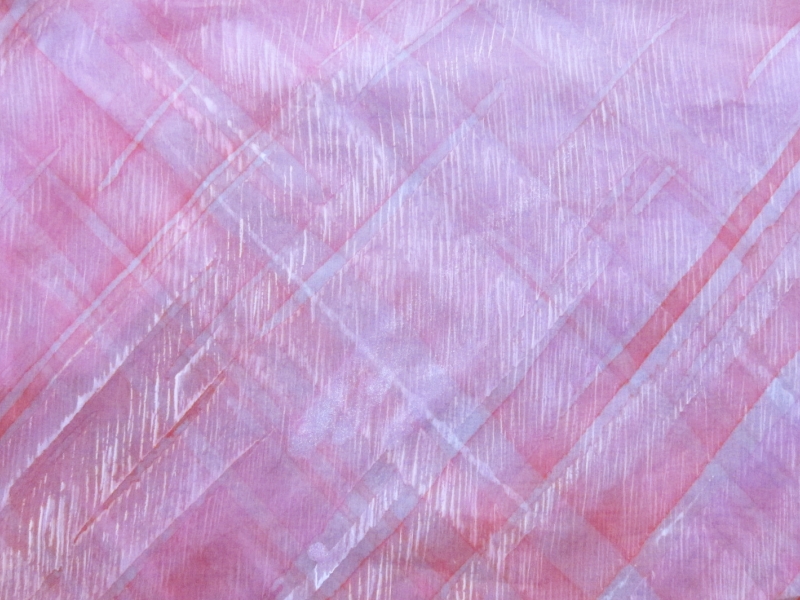 Hand Painted Silk Organza0