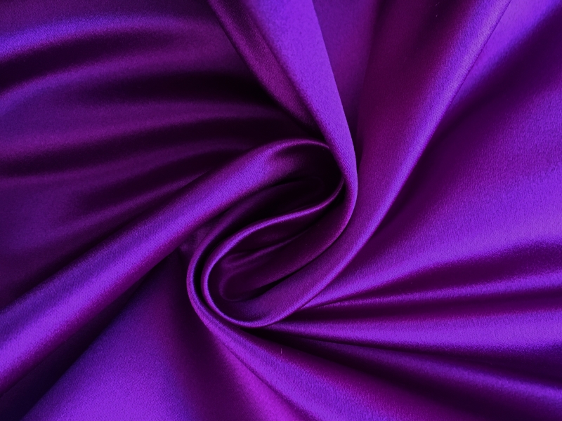 Italian Silk Duchesse Satin in Violet0