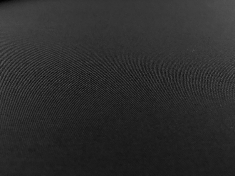 Combed Cotton Fineline Twill in Black0