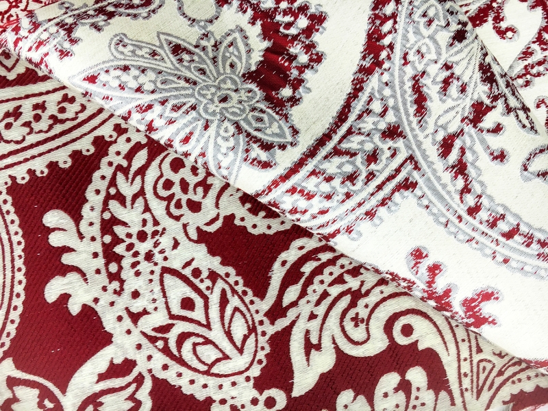 Extra Wide Doubleface Jacquard Large Paisley Pattern3