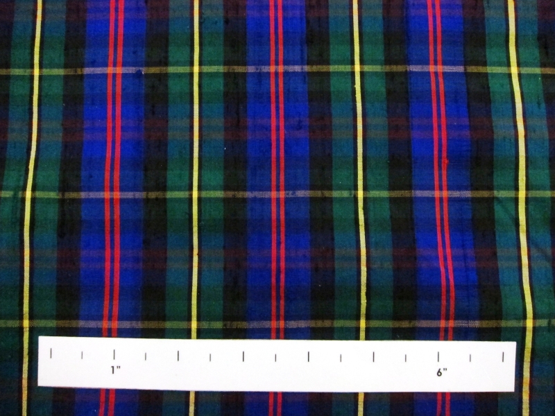 Silk Shantung Plaid1