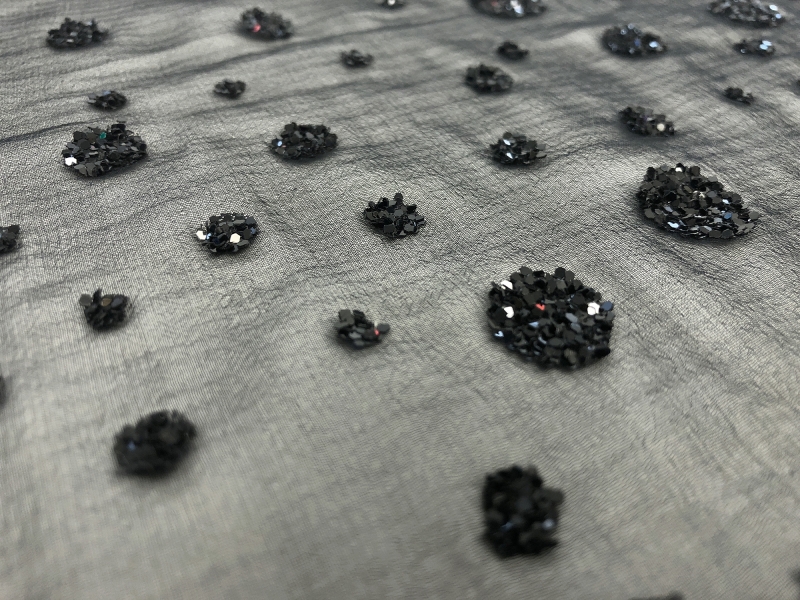 Flocked Glitter on Black Silk Chiffon2