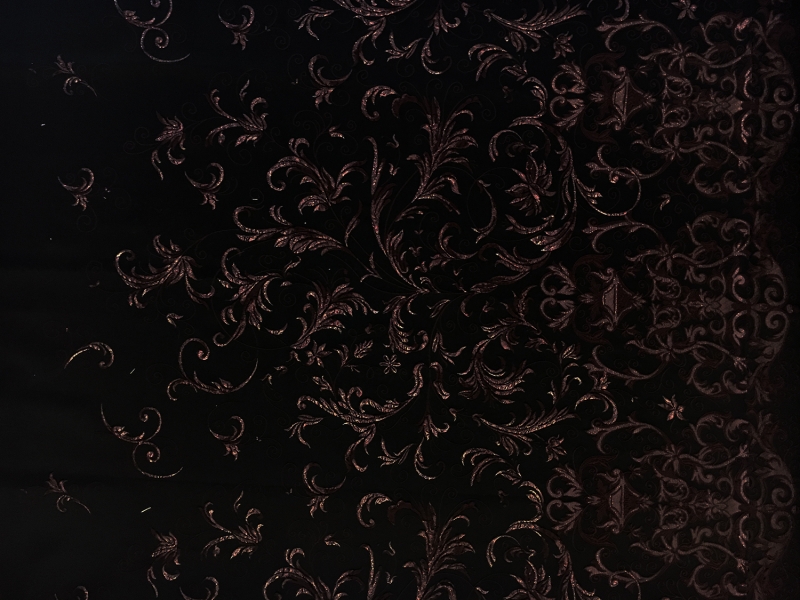 Metallic Brocade Panel with Renaissance Ornamentation0