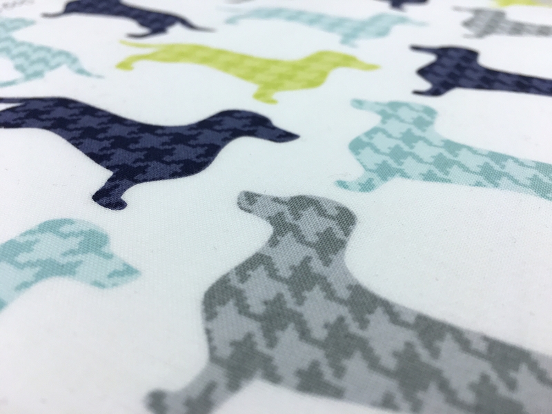 Cotton Broadcloth Dachshunds Print 2