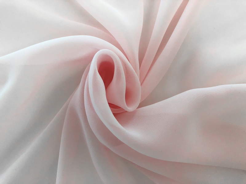 Japanese Polyester Chiffon in Pastel Pink1