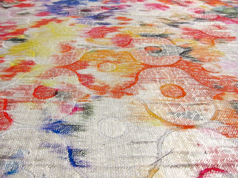 Printed Silk Blend Lamé1