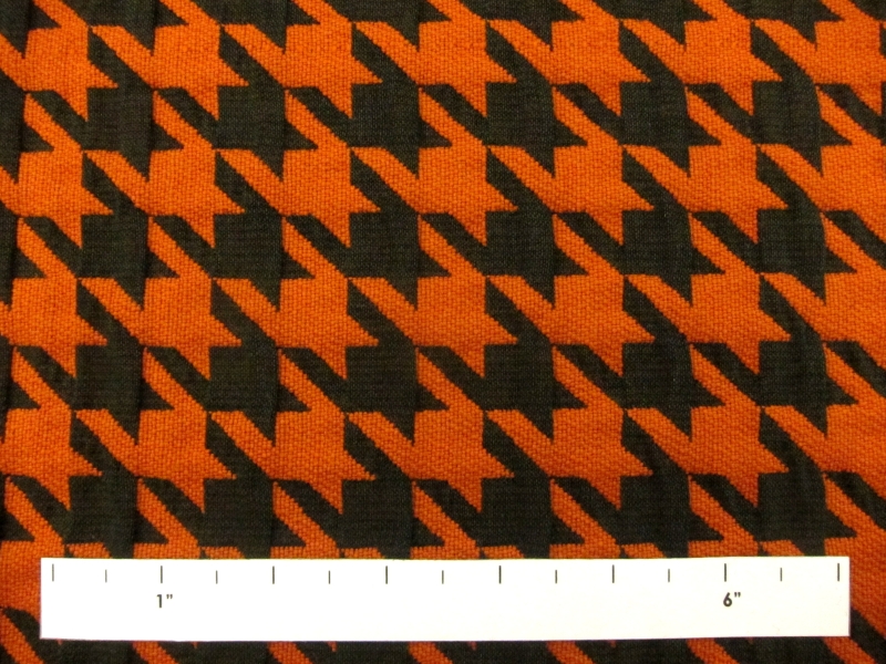 Cotton Acrylic Blend Houndstooth Brocade1
