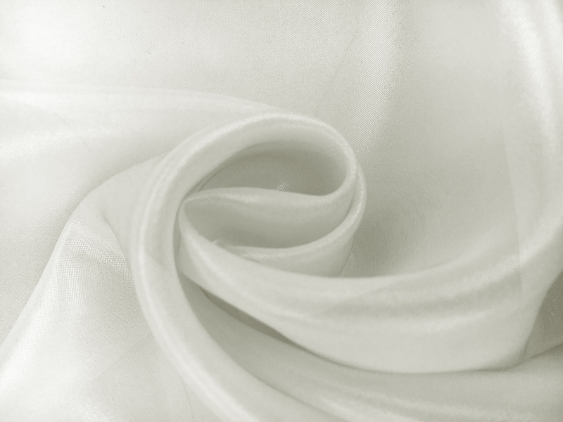 Microfiber Silver Metallic Chiffon in Platinum0