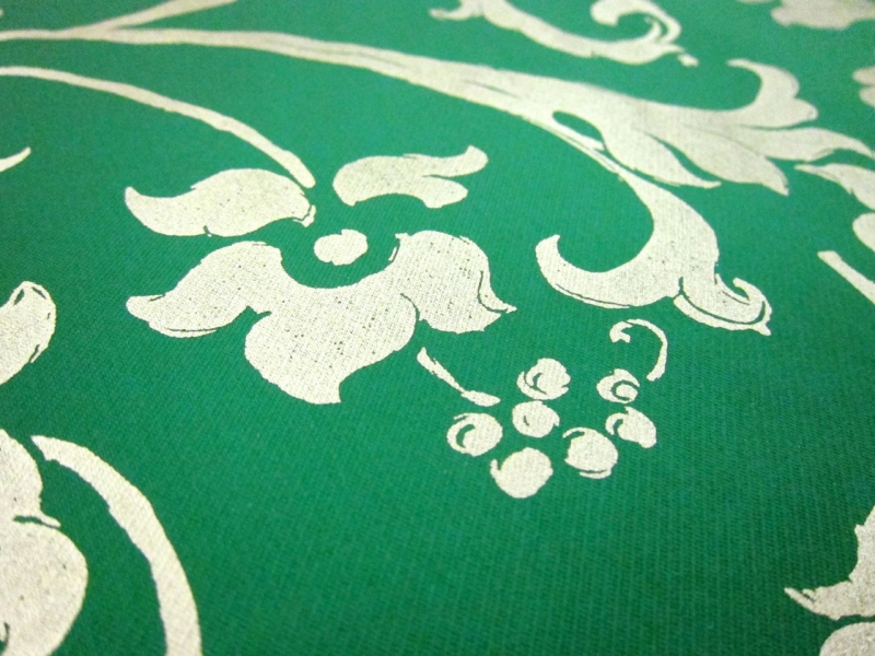 Metallic Printed Light Weight Silk Blend Zibeline2