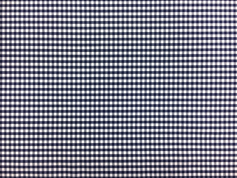 1/8" Cotton Gingham in Navy0