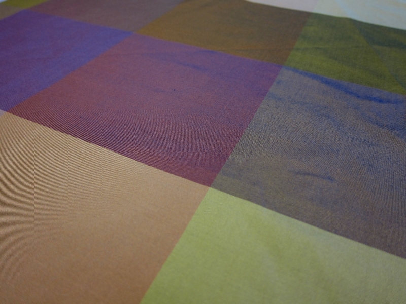 Pure Silk Taffeta Check2