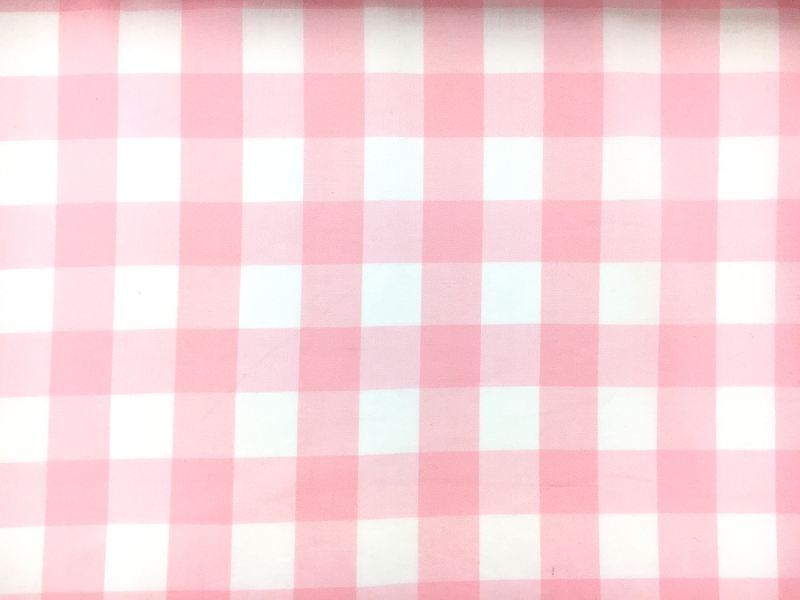 Carolina Cotton Gingham in Rose Petal0