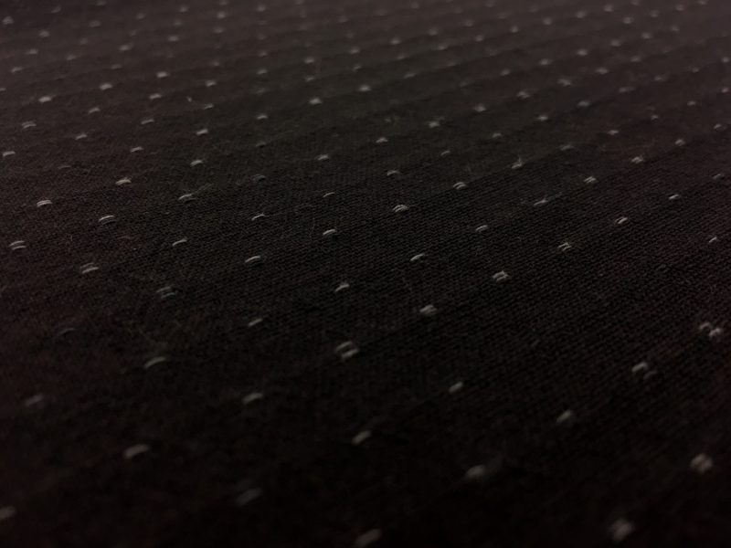 Japanese Cotton Woven Dots Novelty in Espresso 2