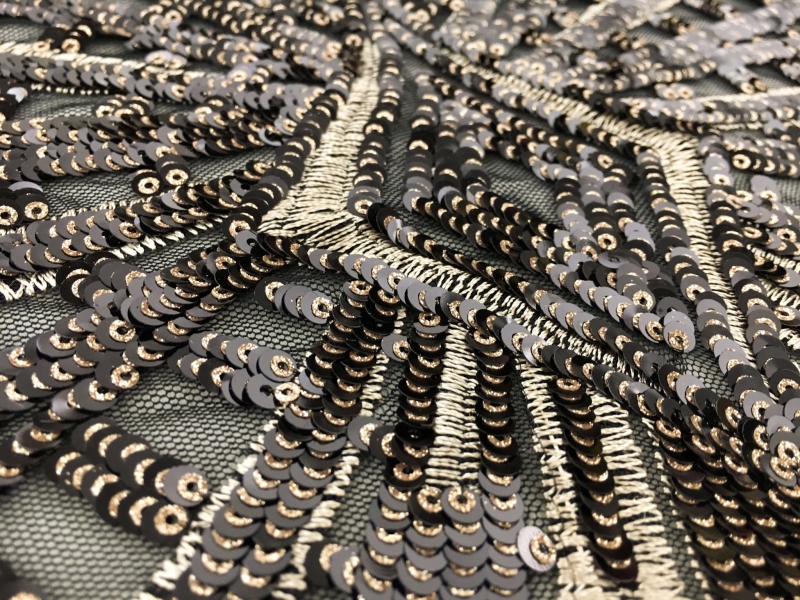 Metallic Embroidery and Sequins on Tulle4