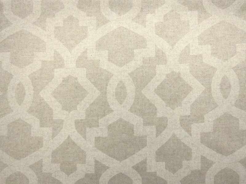 Grey Imperial Trellis Cotton Canvas Print0