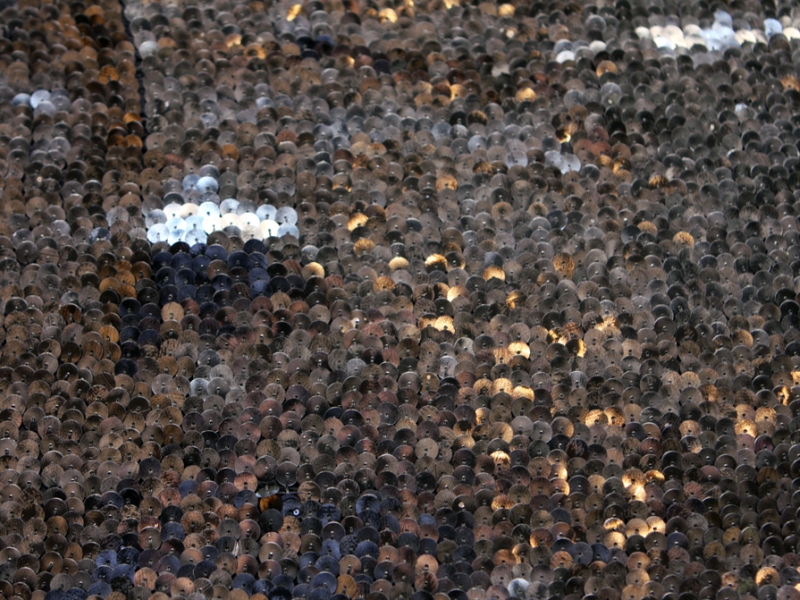 Sequins on Silk Chiffon1