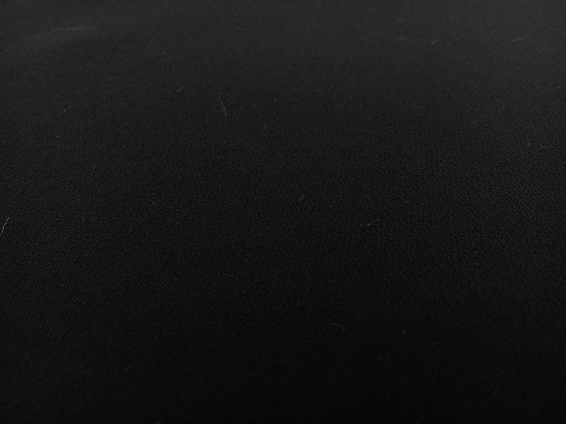 Polyester Stretch Crepe in Black1
