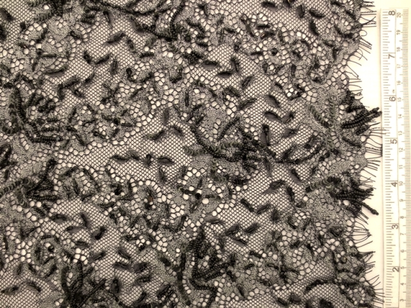 Beaded Metallic Lace0