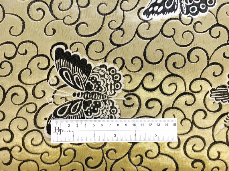 Metallic Brocade with Butterflies1