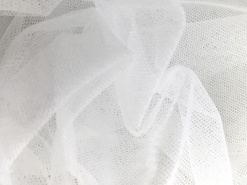 Nylon Bobbinet in Bianco0