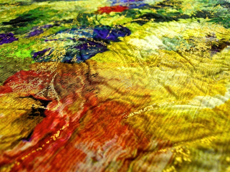 Metallic Silk Blend Cloqué2