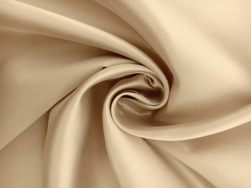Silk and Polyester Zibeline in Nude0