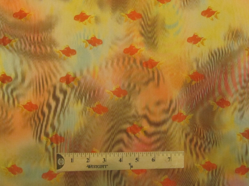 Warp Printed Satin Brocade0