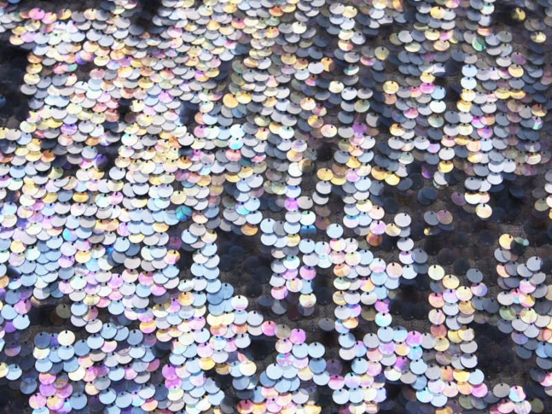 Novelty Paillettes on Silk Chiffon1