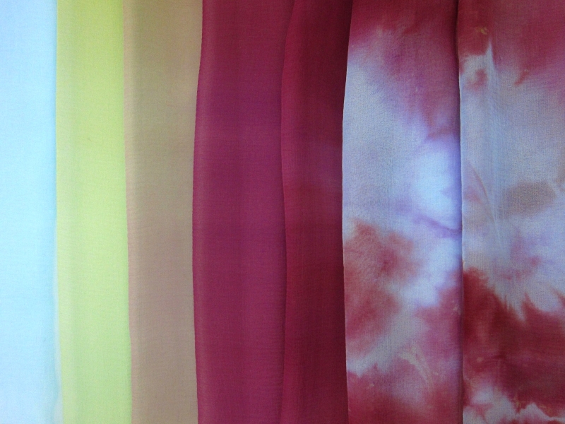 Tie Dye Ombré Silk Chiffon0