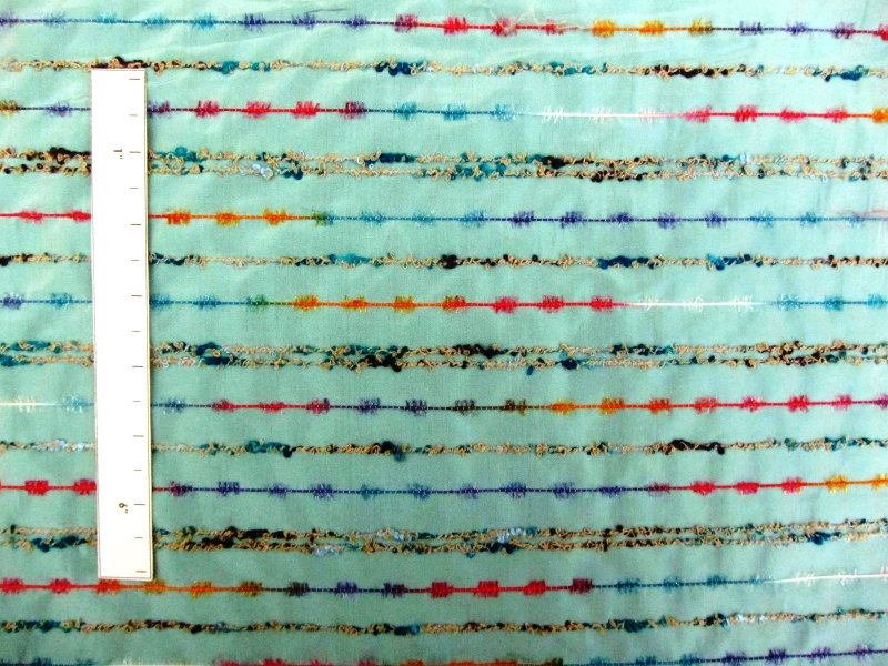 Chenille & Luréx Stripe Taffeta0