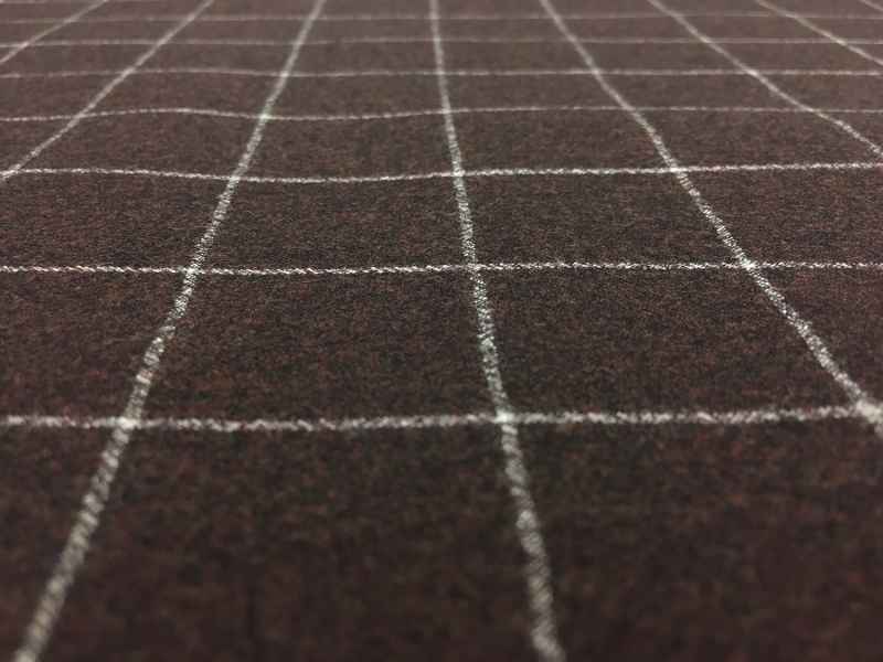 Wool Blend Window Pane Flannel0